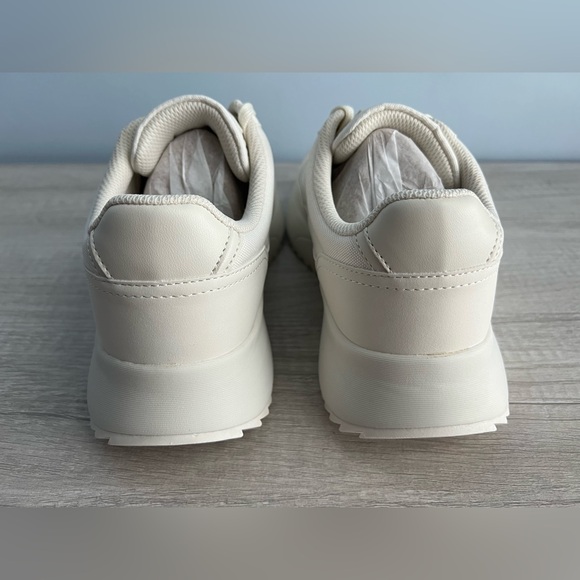Calvin Klein Women's Pippy Lace-Up Platform Casual Sneakers Size 10 Ivory - Picture 7 of 12